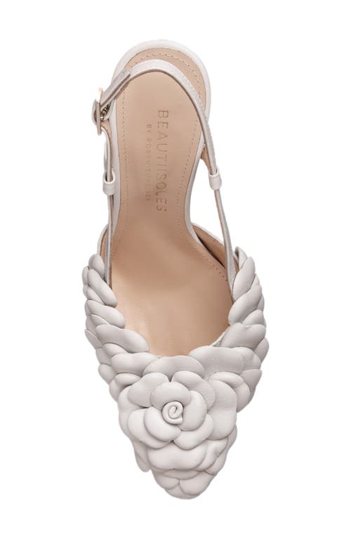 Shop Beautiisoles Marissa Pointed Toe Pump In Off White