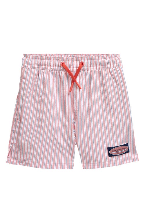 vineyard vines Kids' Chappy Seersucker Swim Trunks Mare Stp at