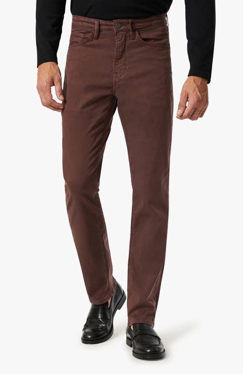 Shop 34 Heritage Charisma Relaxed Straight Leg Twill Pants In Mahogany Twill