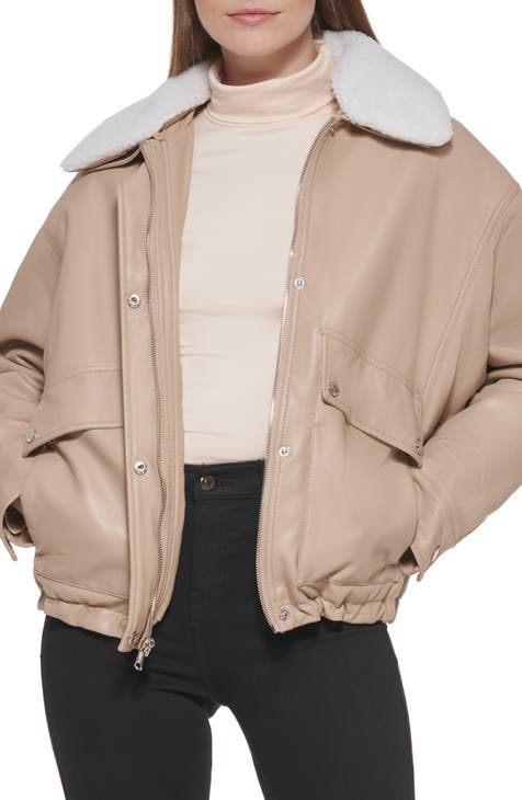 Women's Kenneth Cole New York Leather & Faux Leather Jackets | Nordstrom  Rack