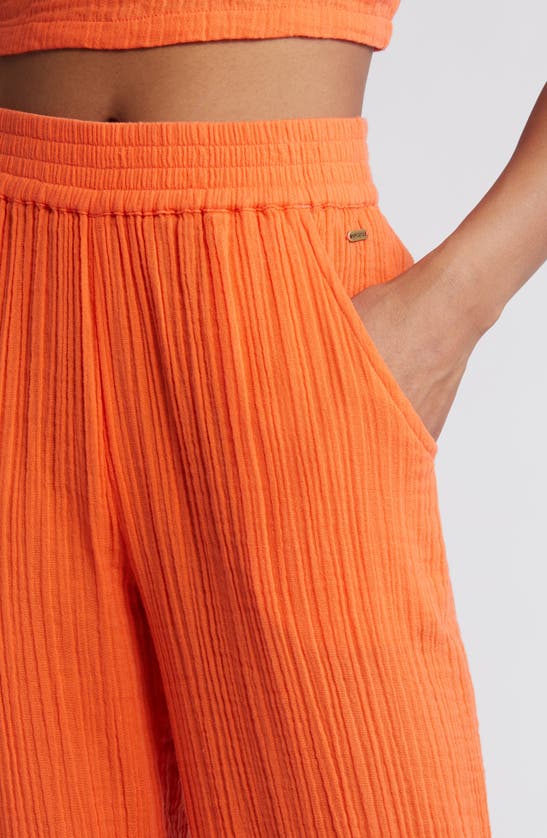 Shop Rip Curl Premium Surf Cotton Beach Pants In Bright Orange