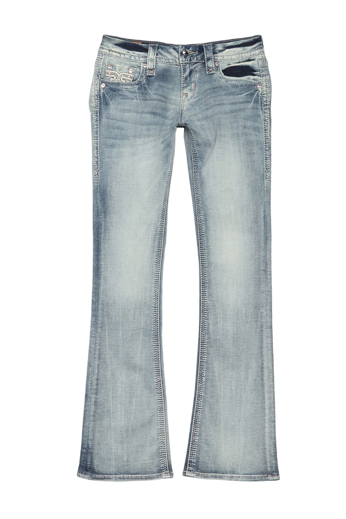 gray rock revival jeans