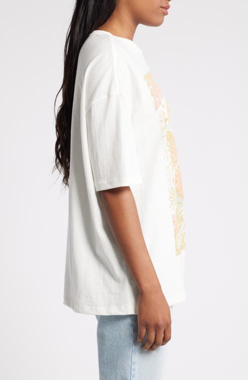 Shop Billabong Love Is All Graphic T-shirt In Salt Crystal