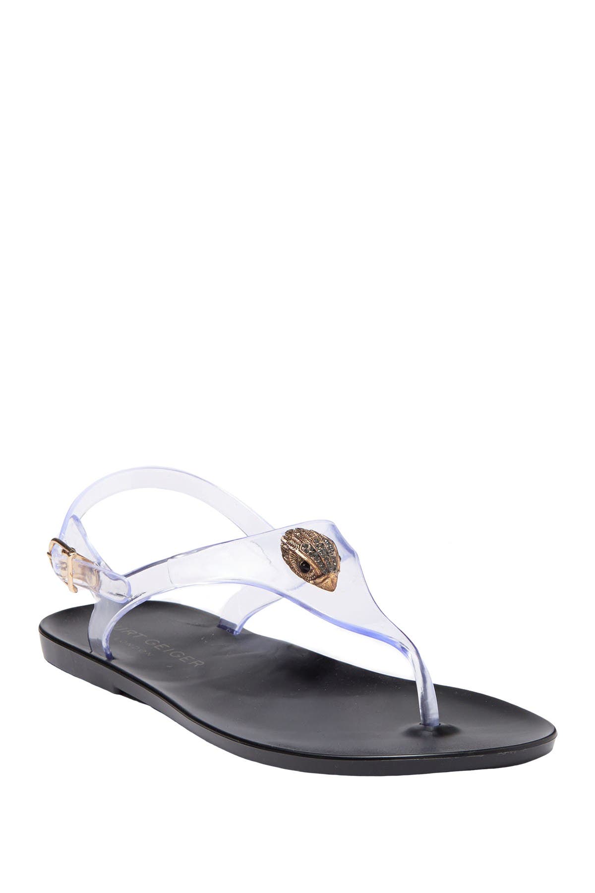 Kurt Geiger Maddison Thong Sandal In Charcoal