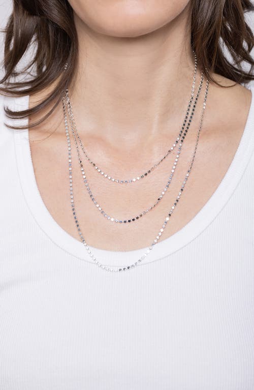 Shop Miranda Frye Paisley Chain Necklace In Silver