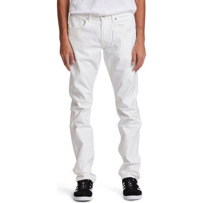 Hudson Jeans Blake Slim Straight Leg Jeans, Ivory