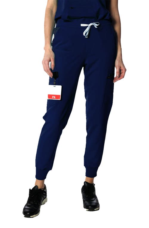 Members Only Valencia Jogger Scrub Pants In Navy