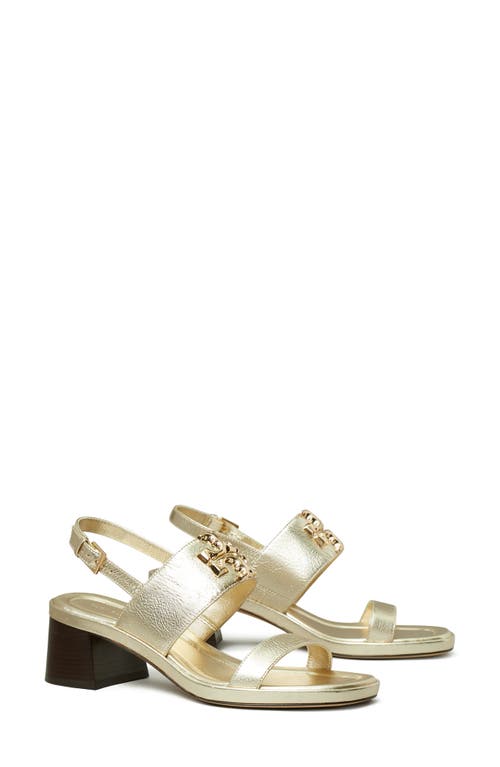 Tory Burch Eleanor Slingback Sandal Spark Gold /Gold at Nordstrom,