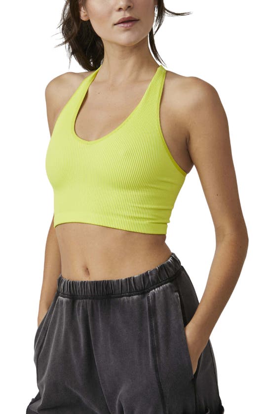 Fp Movement Free Throw Crop Tank In Highlighter