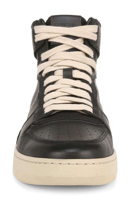 Vince Mason High Top Sneaker In Black