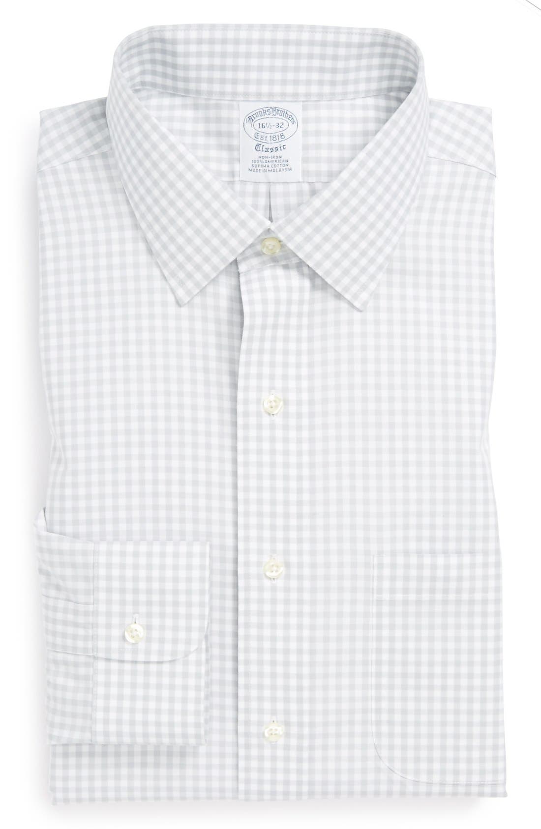 Brooks Brothers Slim Fit NonIron Check Dress Shirt Nordstrom