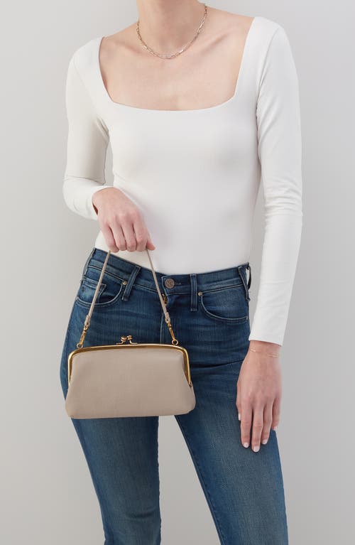 Shop Hobo Cora Leather Frame Crossbody Bag In Taupe