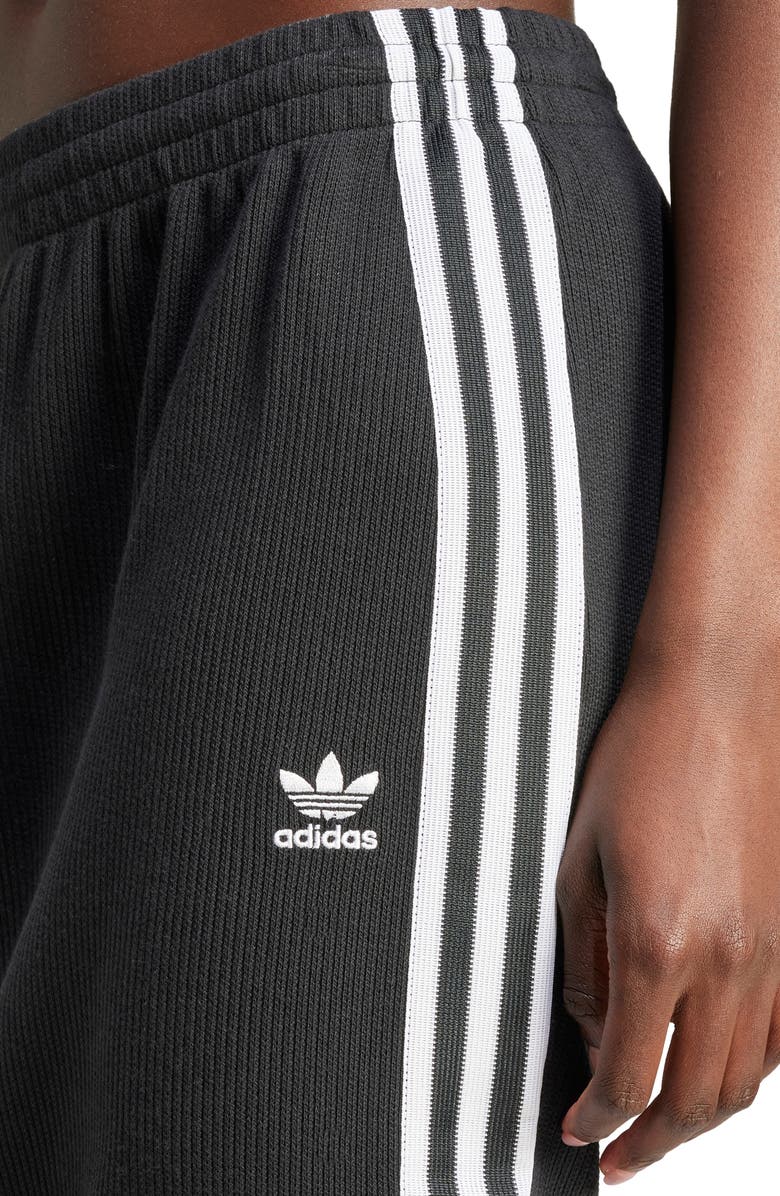 adidas 3-Stripes Knit Midi Skirt, Alternate, color, Black