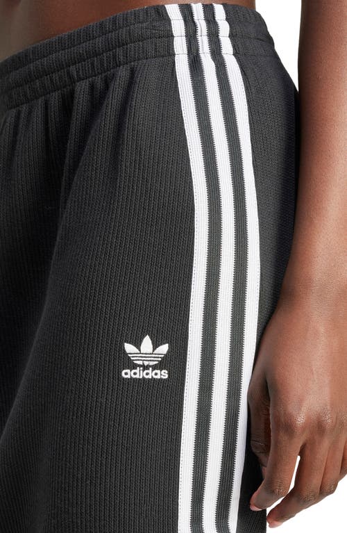 Adidas Originals Ribbed Striped Midi Straight Skirt In Multi