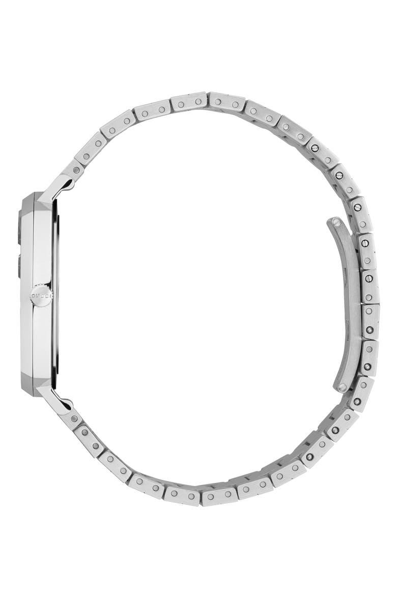Gucci Grip Bracelet Watch, 35mm, Alternate, color, Silver