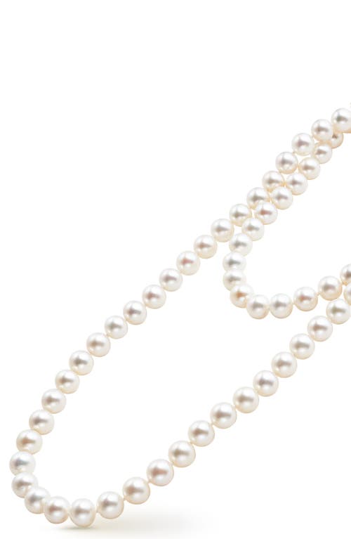 Shop Lagos Luna Freshwater Pearl Necklace In Pearl/silver