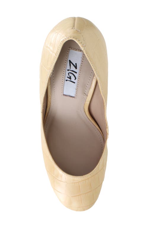 Zigi Giorgia Platform Pump In Nude Croc