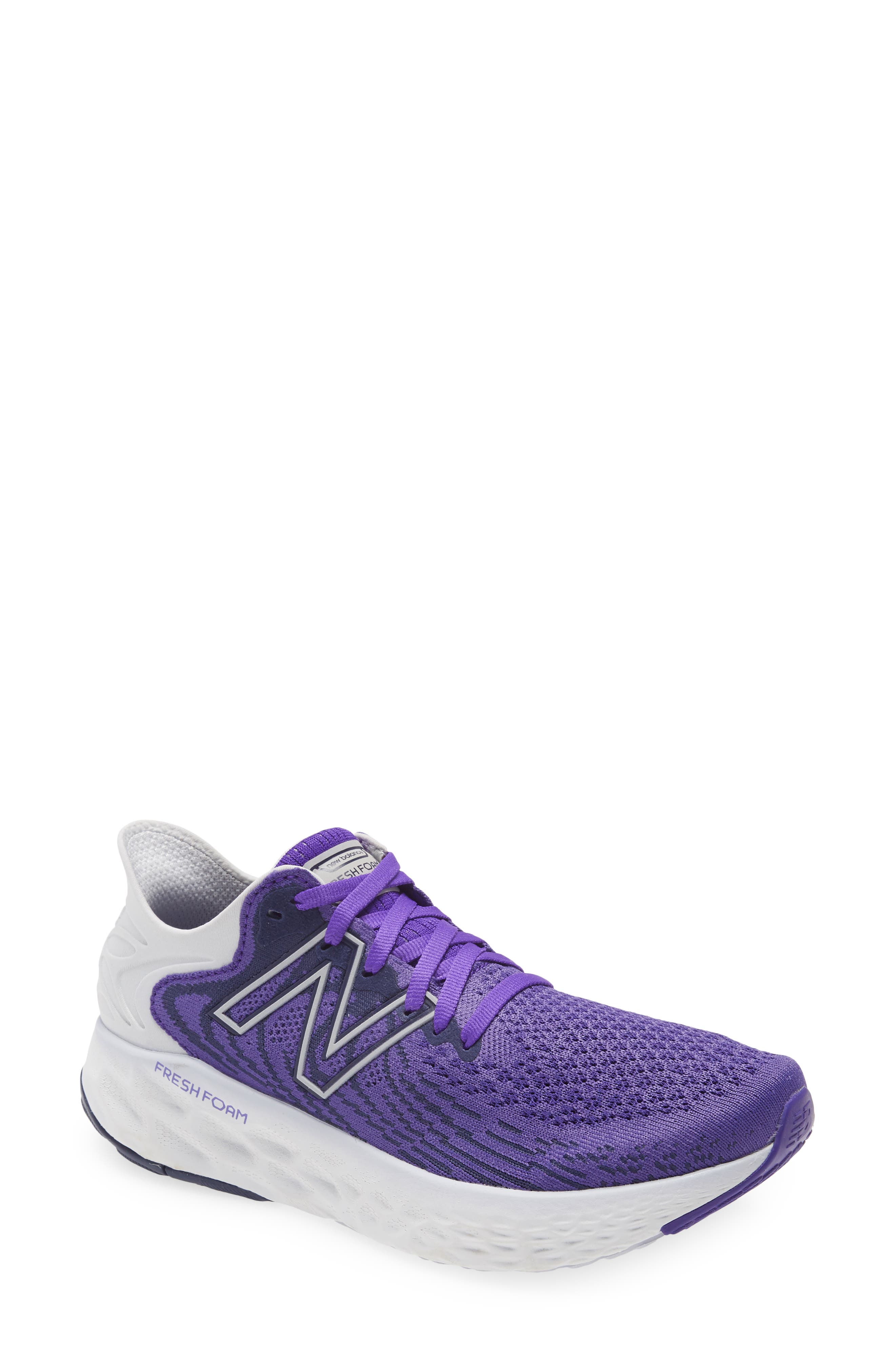 purple running shoes womens