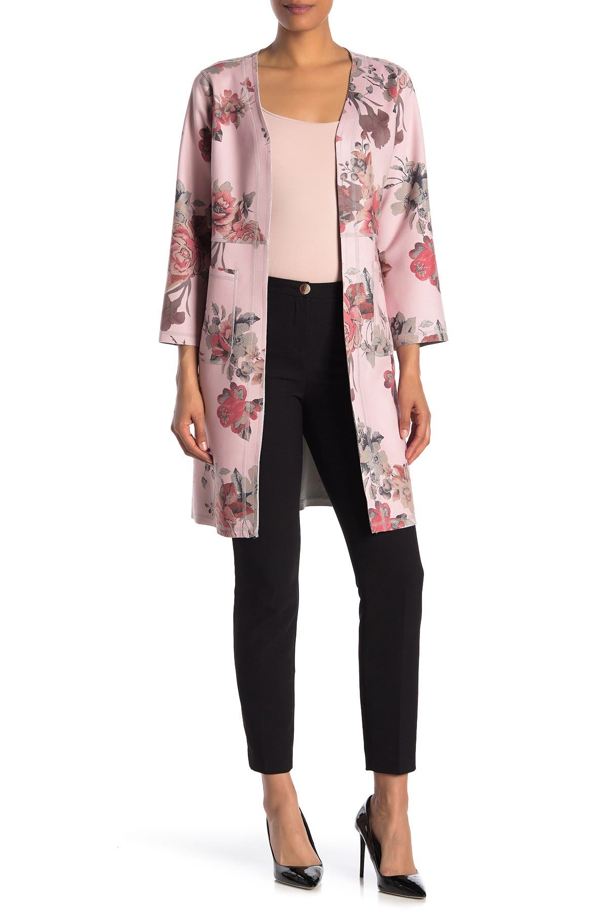 tahari floral jacket