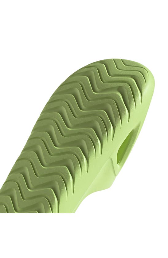 Shop Adidas Originals Adicane Slide Sandal In Lime/ Lime/ Lime