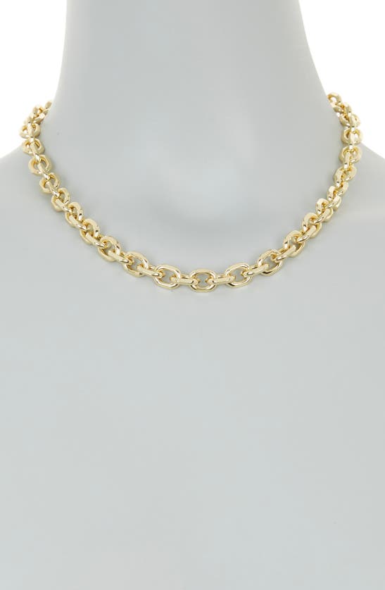 Shop Baublebar Thick Chain Link Necklace In Gold