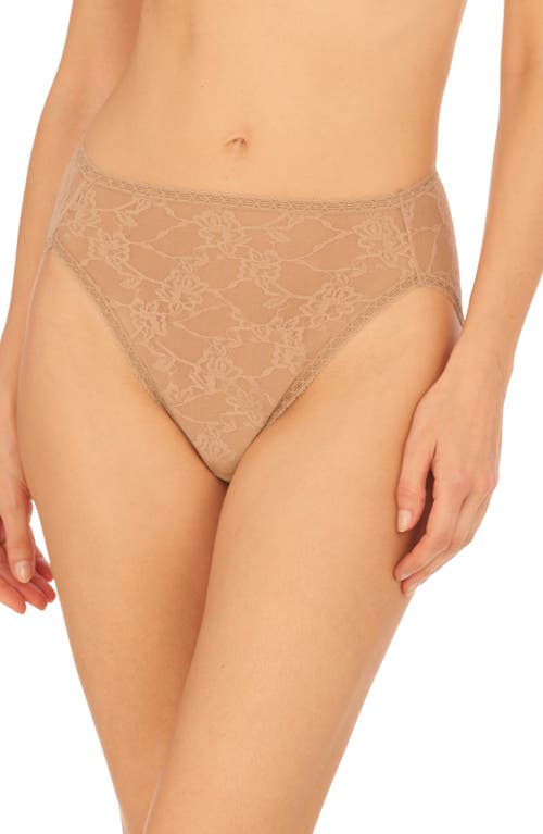 Bliss Allure Lace French Cut Panties in Cafe