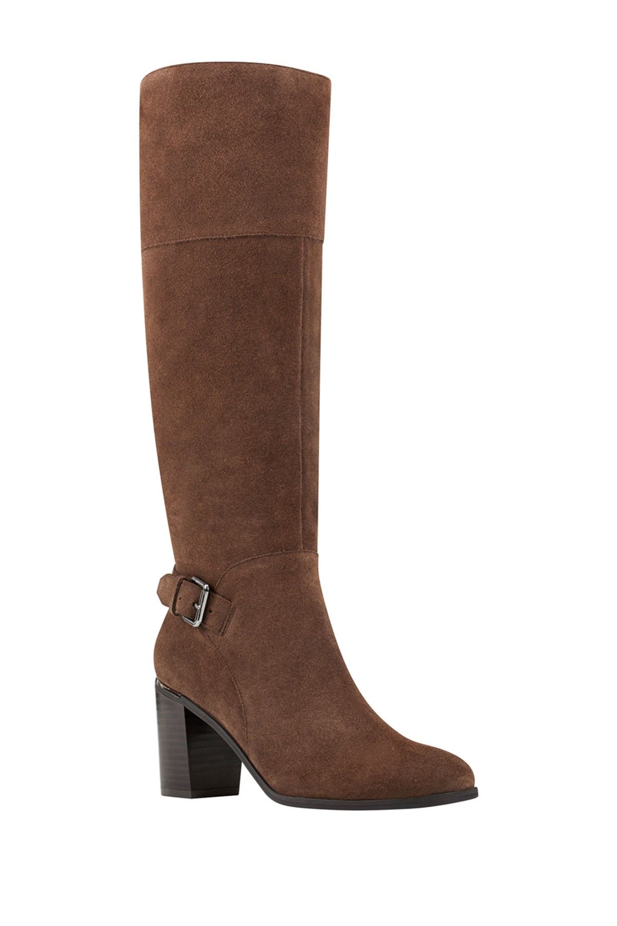 Bandolino | Ollia Tall Suede Block Heel Boot | Nordstrom Rack