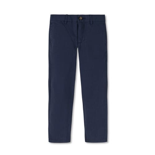 Shop Hope & Henry Boys' Organic Cotton Seersucker Suit Pant, Toddler In Navy Seersucker