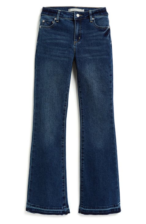 Habitual Big Girls 7-16 High-Waisted Pleated Wide Leg Jeans