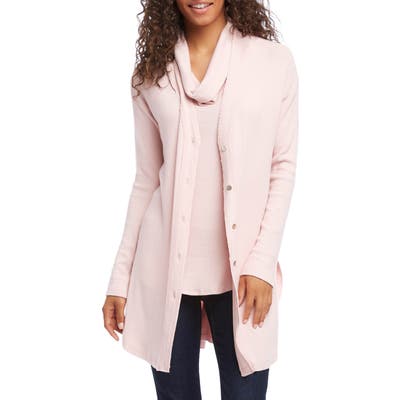 Karen Kane Long Cardigan, Pink