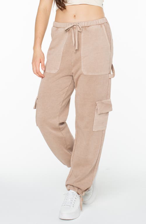 Roxy Double Up Cargo Joggers In Warm Taupe