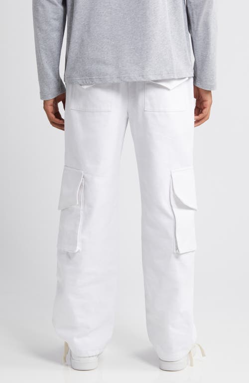 Shop Krost Cloud Cargo Pants In White