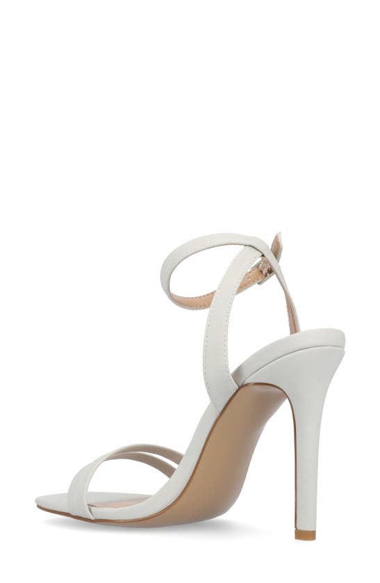 Journee Collection Yevva Ankle Strap Stiletto Sandal In Grey