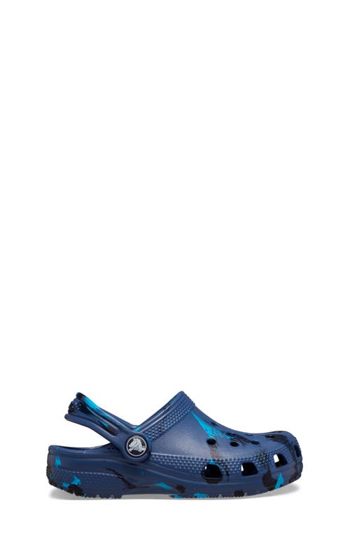 Crocs Classic Marbled Clog In Blue