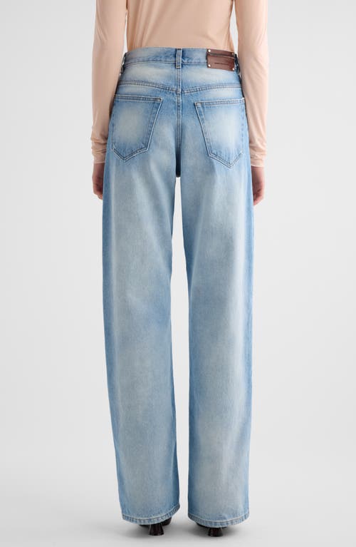 Shop Dries Van Noten Paxy Wide Leg Jeans In Light Blue