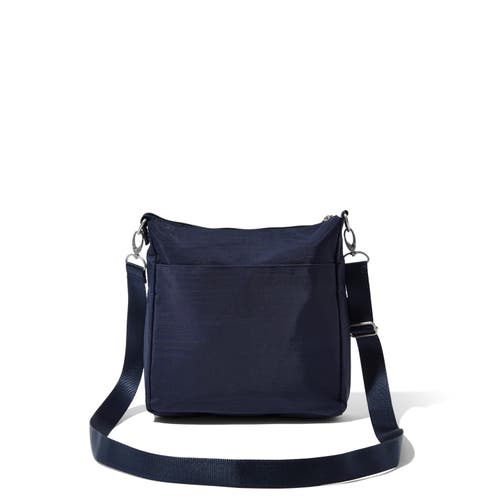 Shop Baggallini Modern Everywhere Slim Crossbody Bag With Rfid Wristlet In French Navy