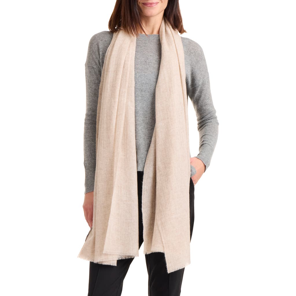 Amicale Cashmere Convertible Scarf In Beige