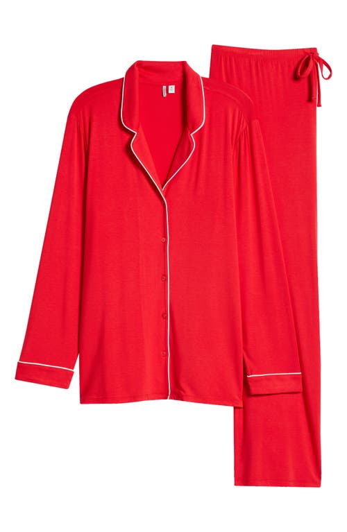 Nordstrom Moonlight Eco Knit Pajamas In Red Toreador