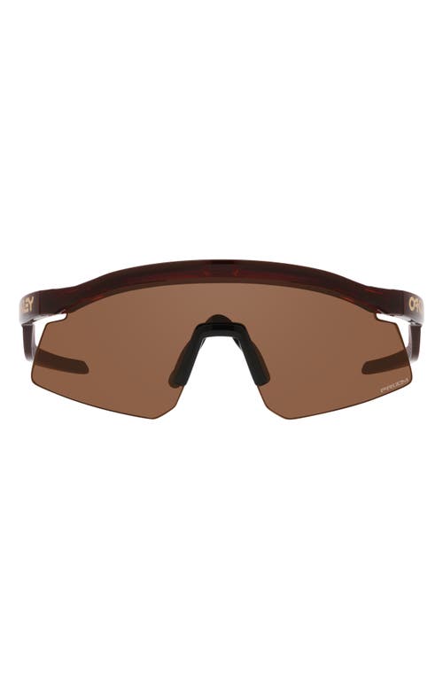Oakley Hydra 37mm Prizm Semirimless Wrap Shield Sunglasses in Tortoise at Nordstrom