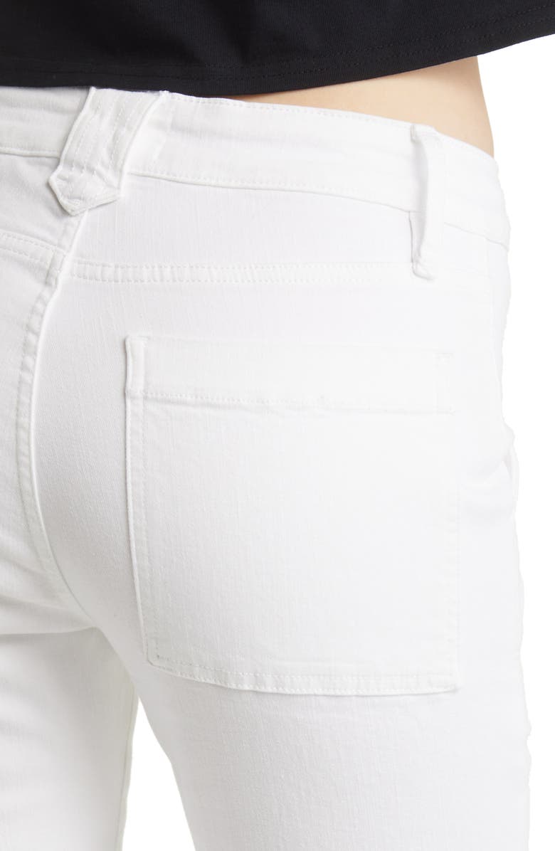 Ashley Furman Permanent Hond FRAME Trapunto St Le Crop Mini Bootcut Jeans | Nordstrom