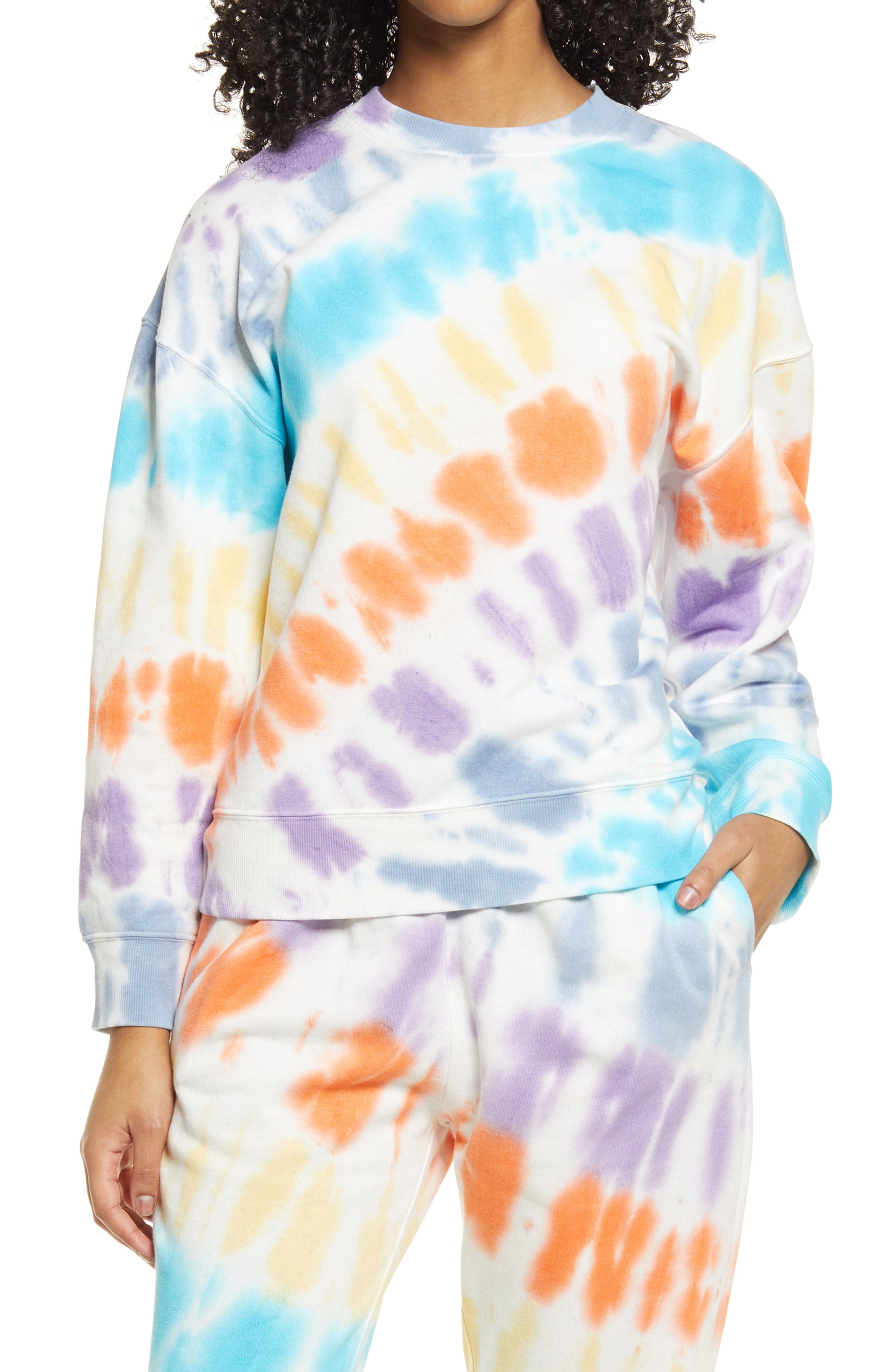 tie dye crewneck canada