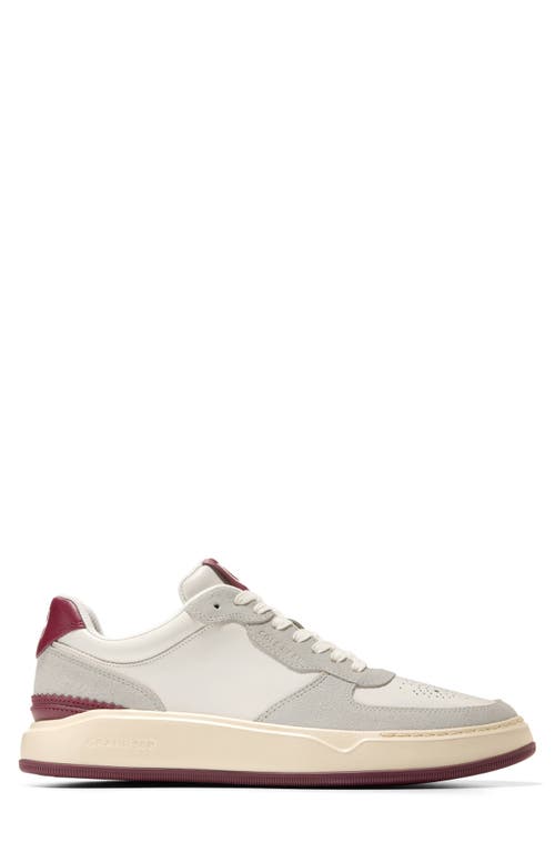 Shop Cole Haan Grandpro Crossover Sneaker In Ivory/cabernet/glacier Gray