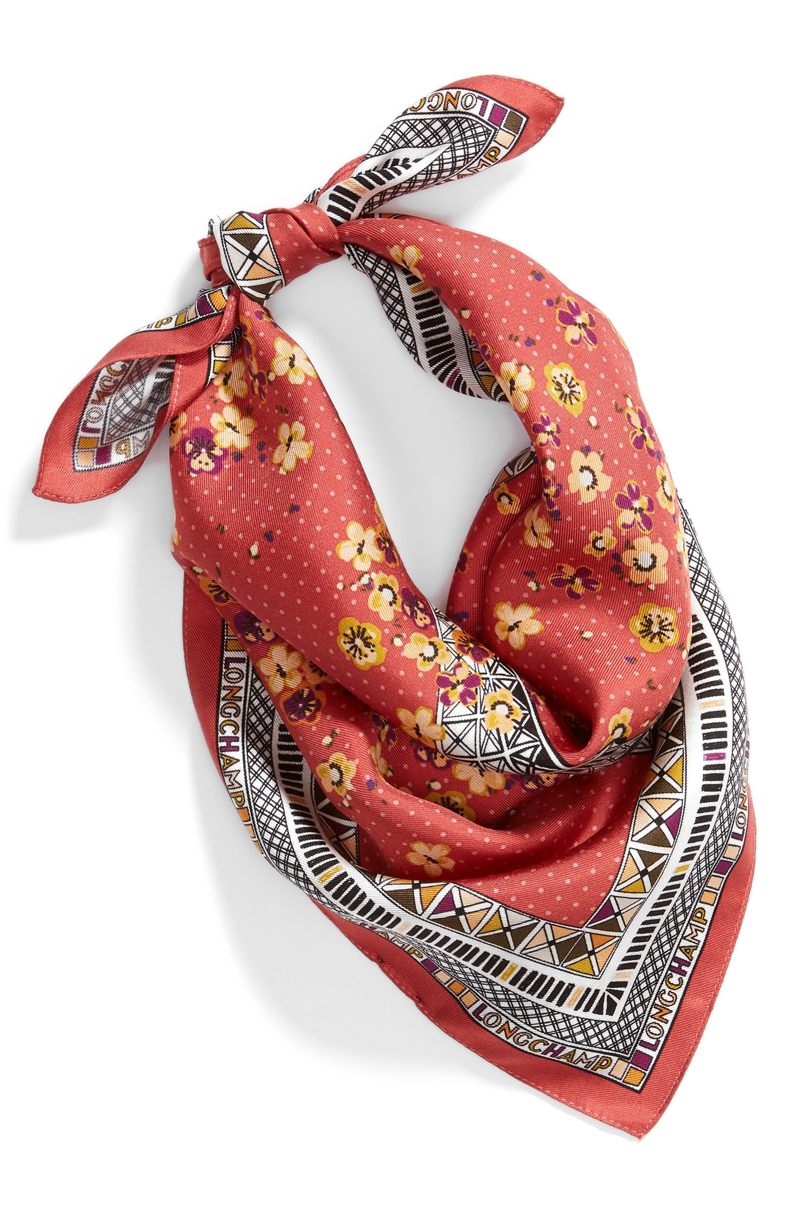 Longchamp Tour Eiffel Silk Scarf Nordstrom