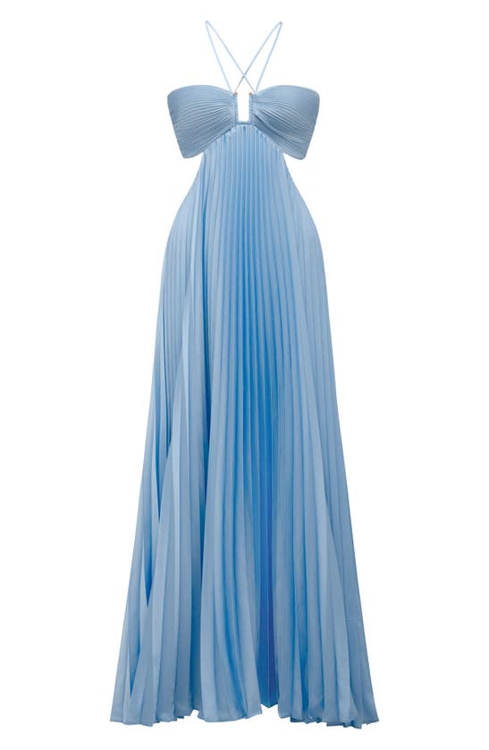 Shop Ever New Trixie Cutout Pleated Maxi Dress In Clear Day