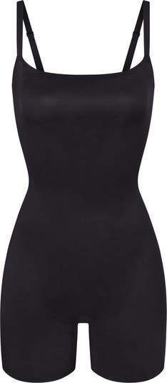Skims Barely There Shapewear Low Back Shorts In Onyx