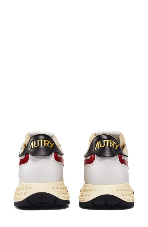 Shop Autry Reelwind Sneaker In White/red