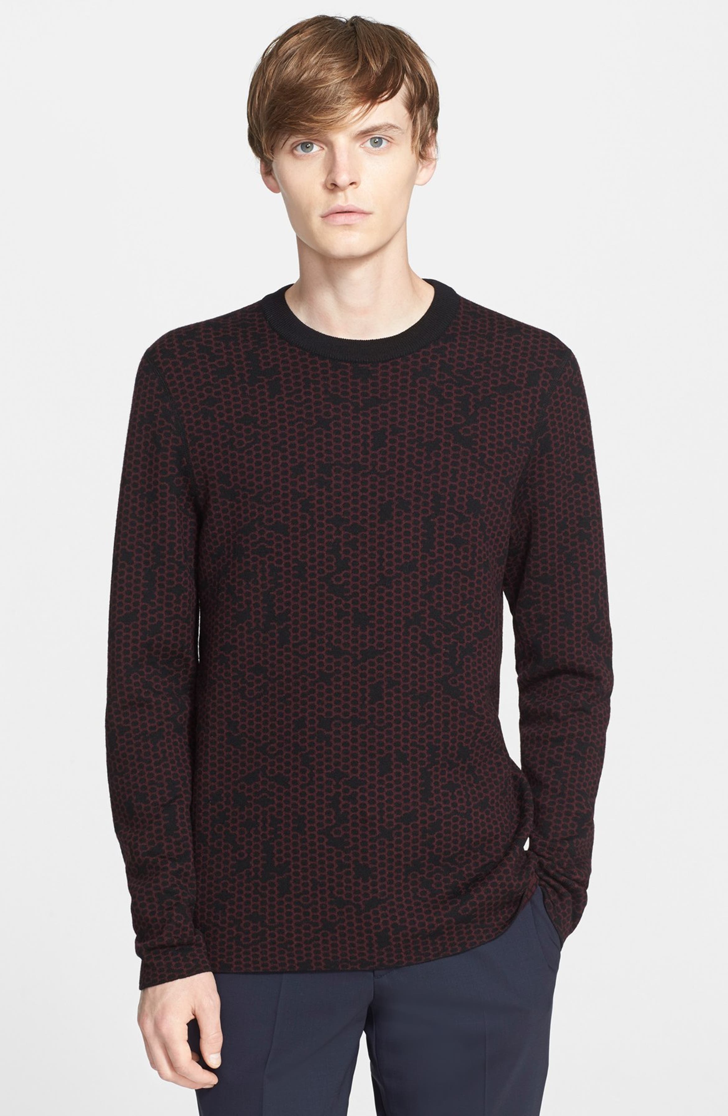 Lanvin Reversible Print Wool Sweater | Nordstrom