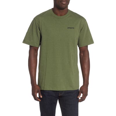 Patagonia Fitz Roy Smallmouth Responsibili-Tee Regular Fit T-Shirt, Green