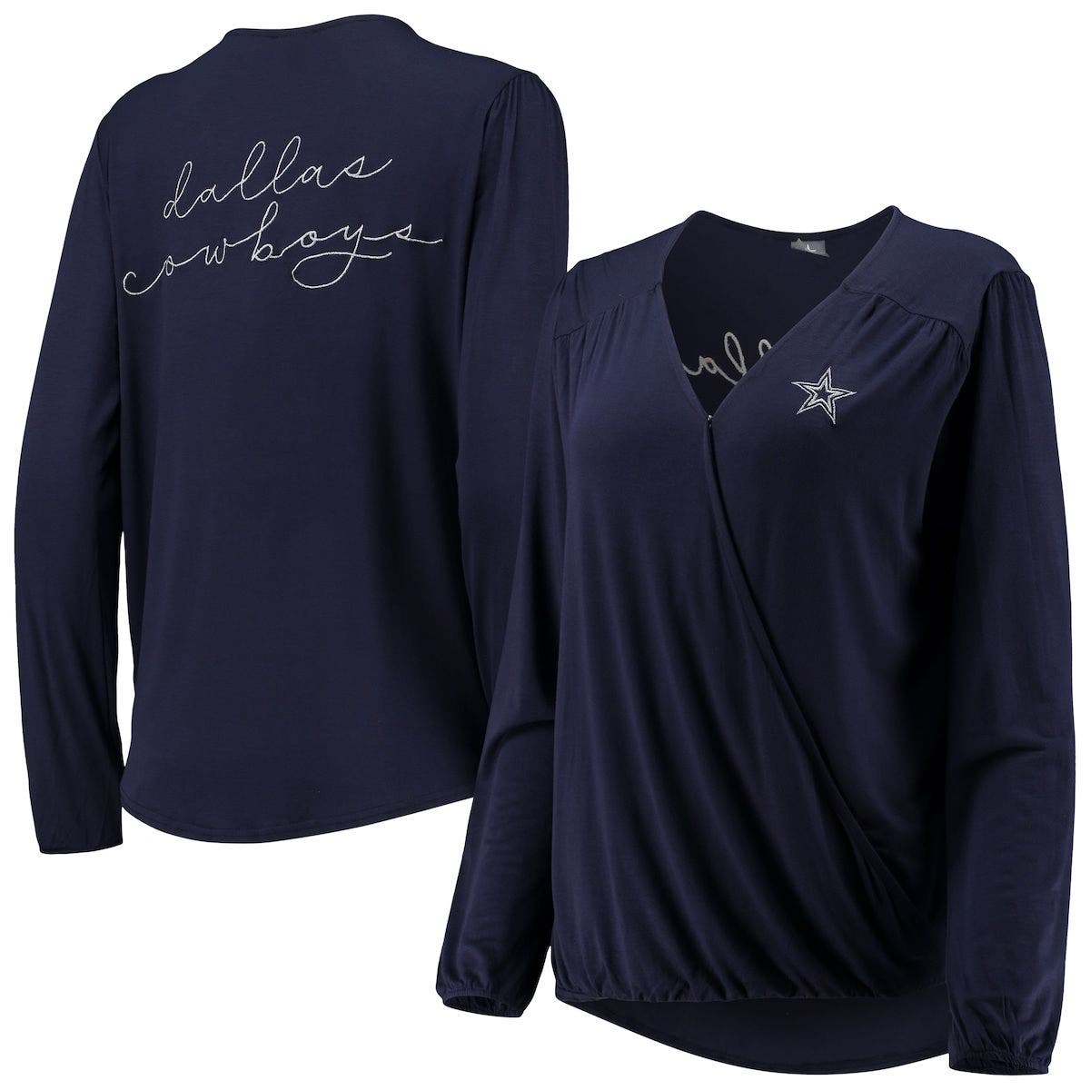 dallas cowboys long sleeve shirt women's