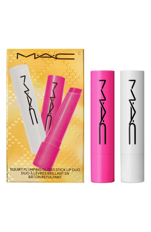 Shop Mac Cosmetics Squirt Plumping Gloss Stick Lip Duo Holiday Gift Set $52 Value In No Color